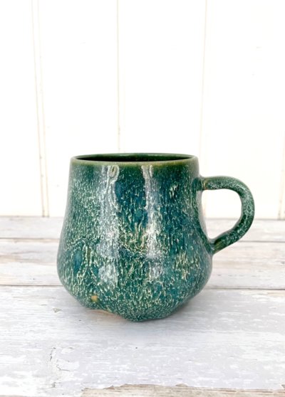 Noriko N Forest green mug