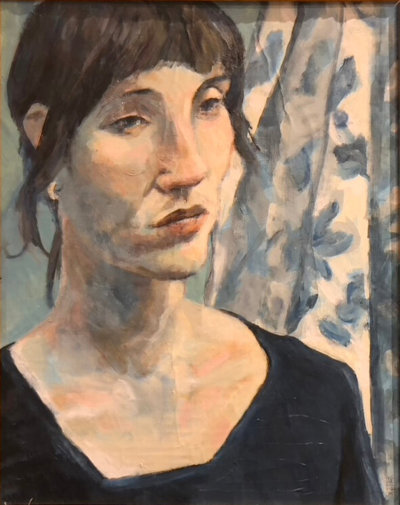 Portrait On Blue