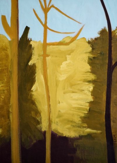 Tall Trees in Yellow
