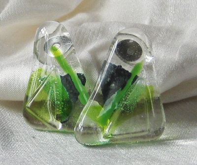 fused glass earrings