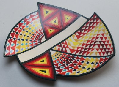 Jo Pethybridge 'Triangles Platter' 4